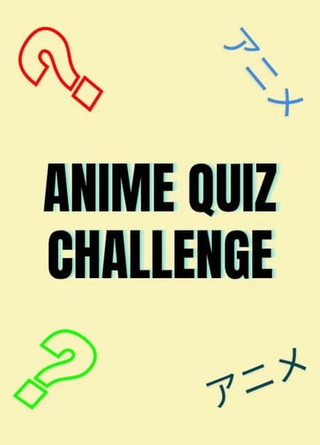 Anime Quiz Challenge