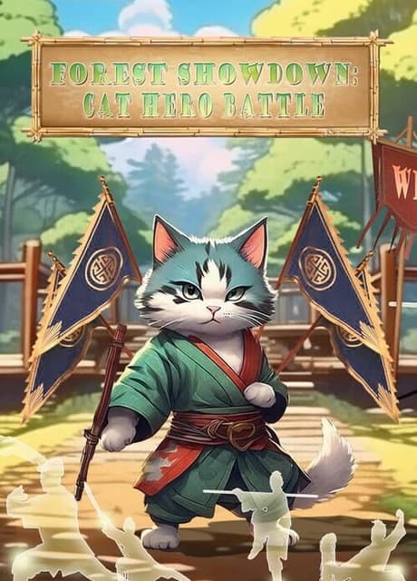 Forest Showdown: Cat Hero Battle