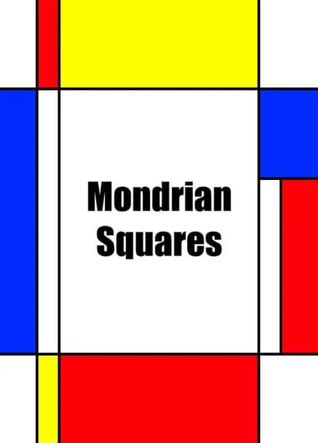 Mondrian Squares