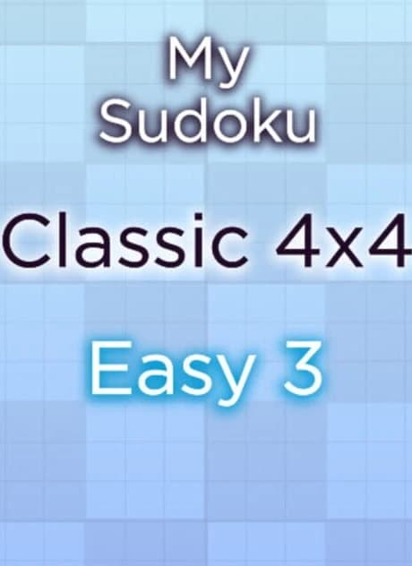 My Sudoku: Classic 4x4 Easy 3