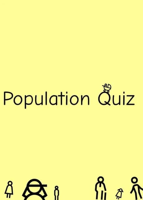 Population Quiz