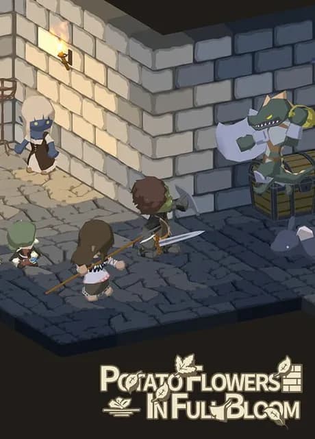 Potato Flowers in Full Bloom