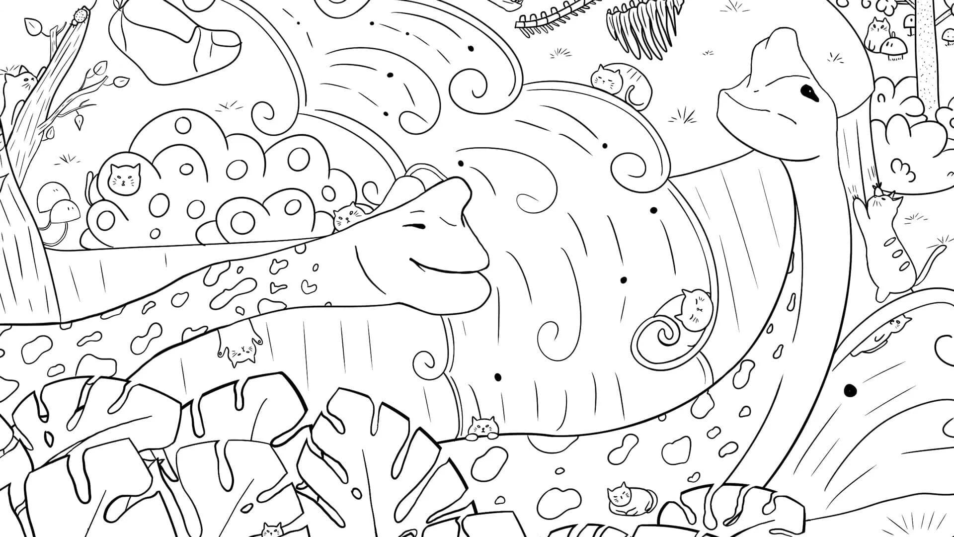 100 Dino Cats screenshot 1