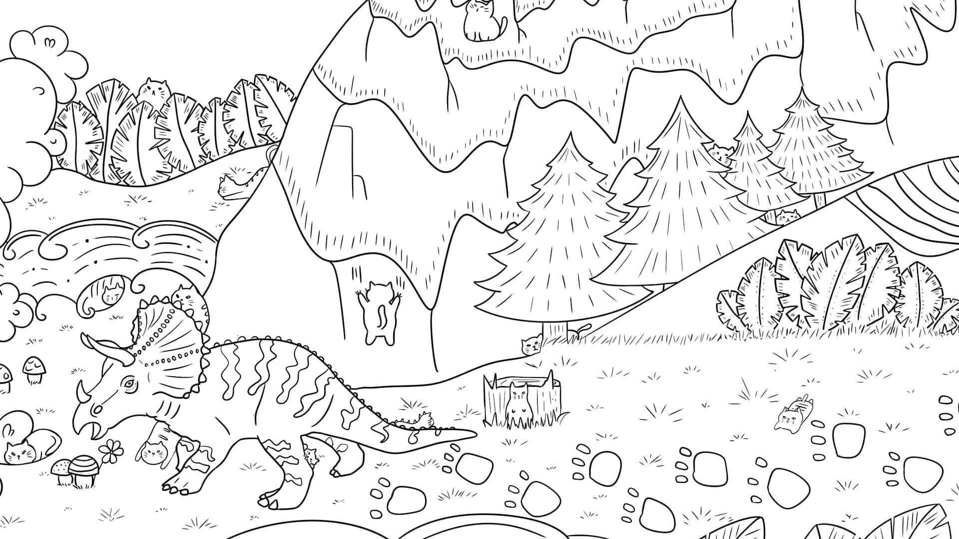 100 Dino Cats screenshot 2