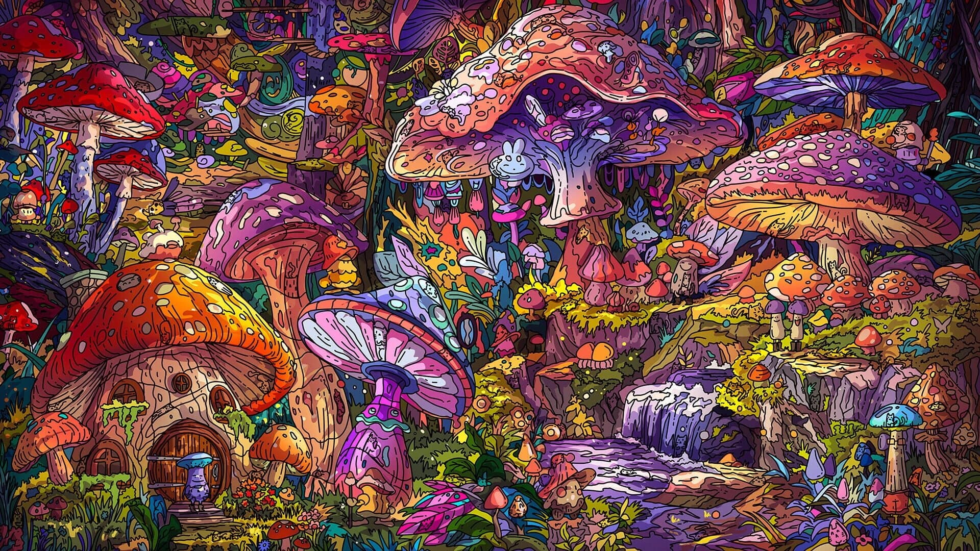 100 Mushroom Cats screenshot 1