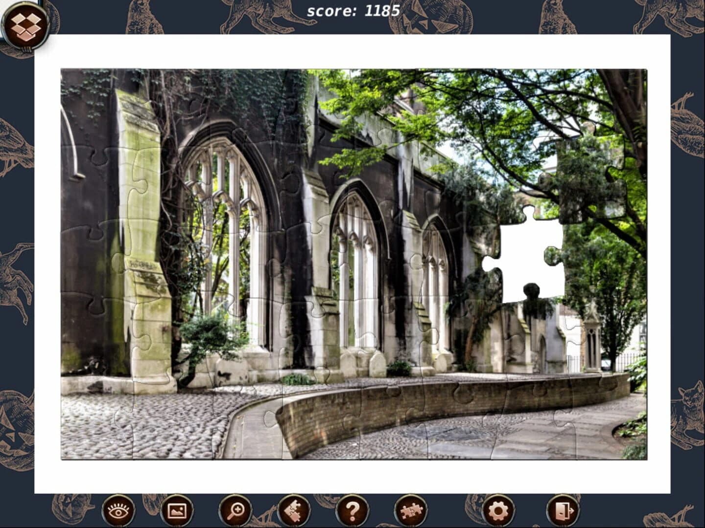 1001 Black Raven Jigsaw screenshot 3