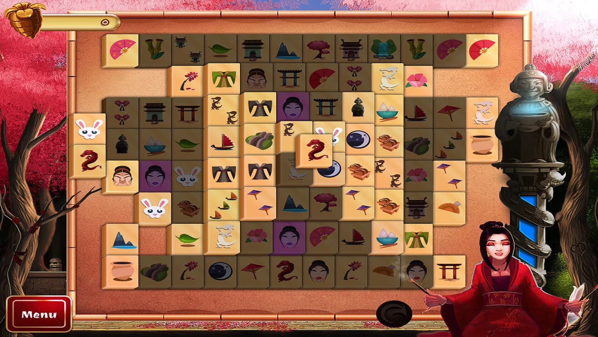 2D Mahjong Temple screenshot 3