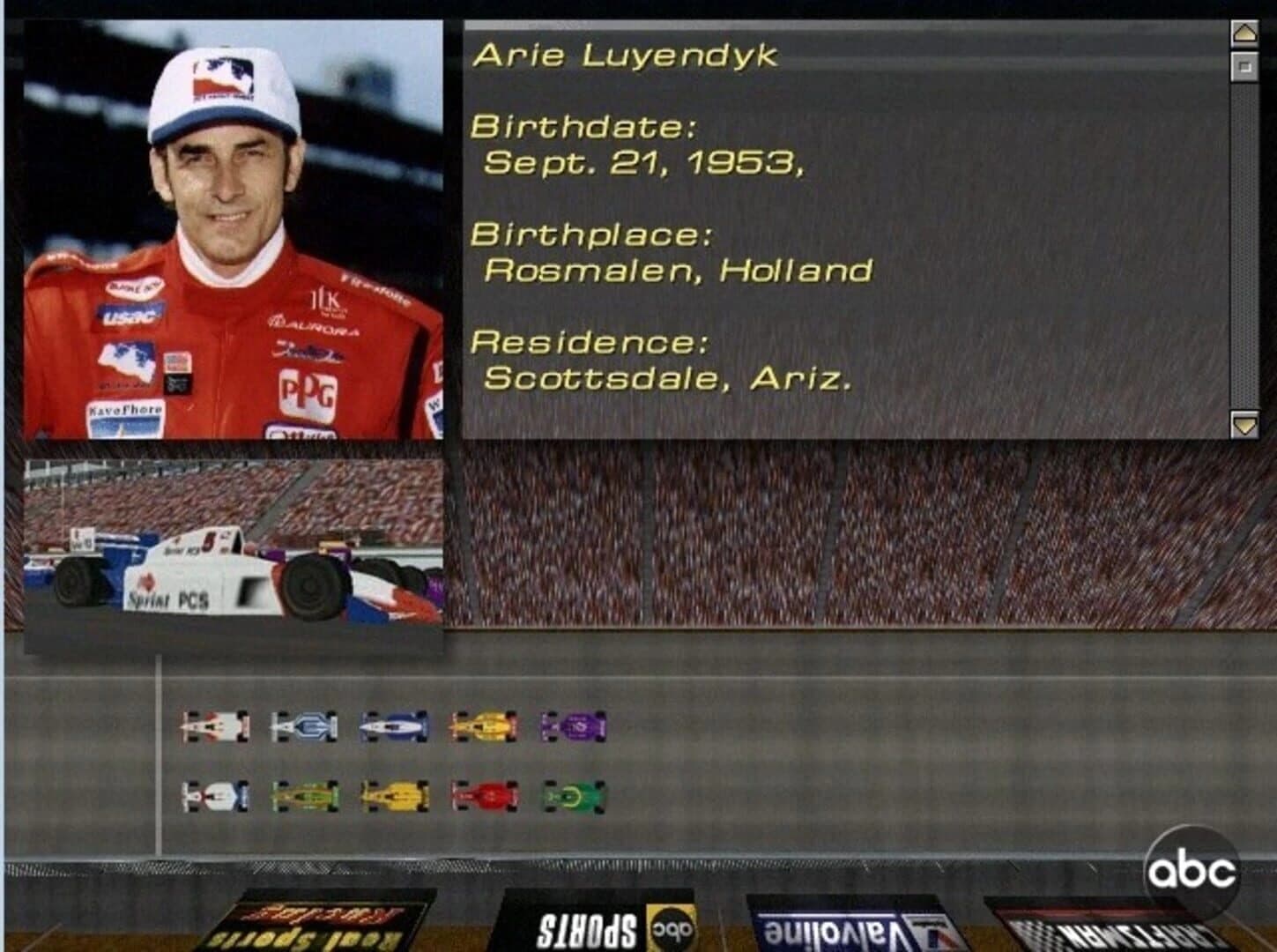 ABC Sports Indy Racing screenshot 4