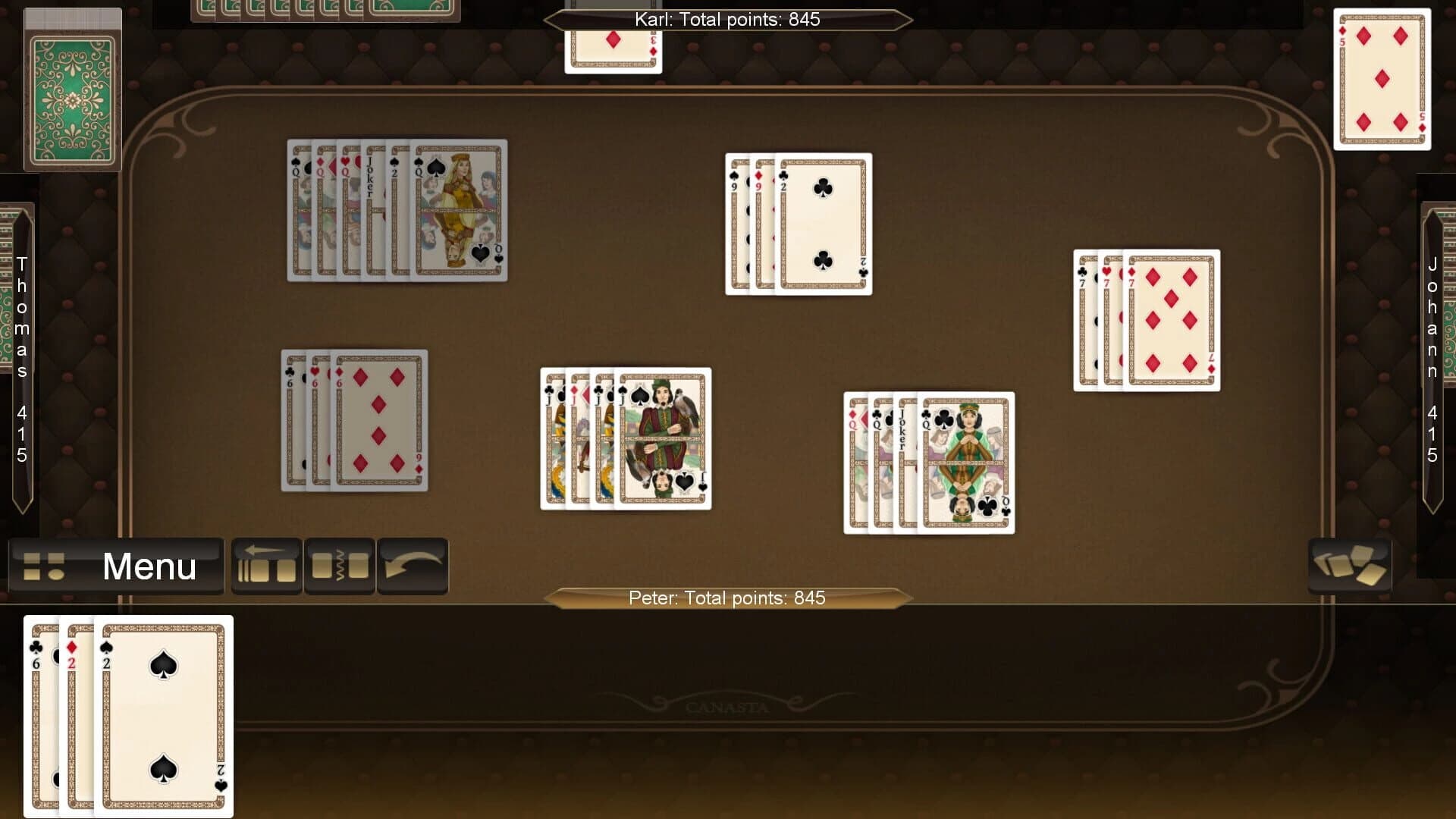 Absolute Canasta for Windows 11 screenshot 1