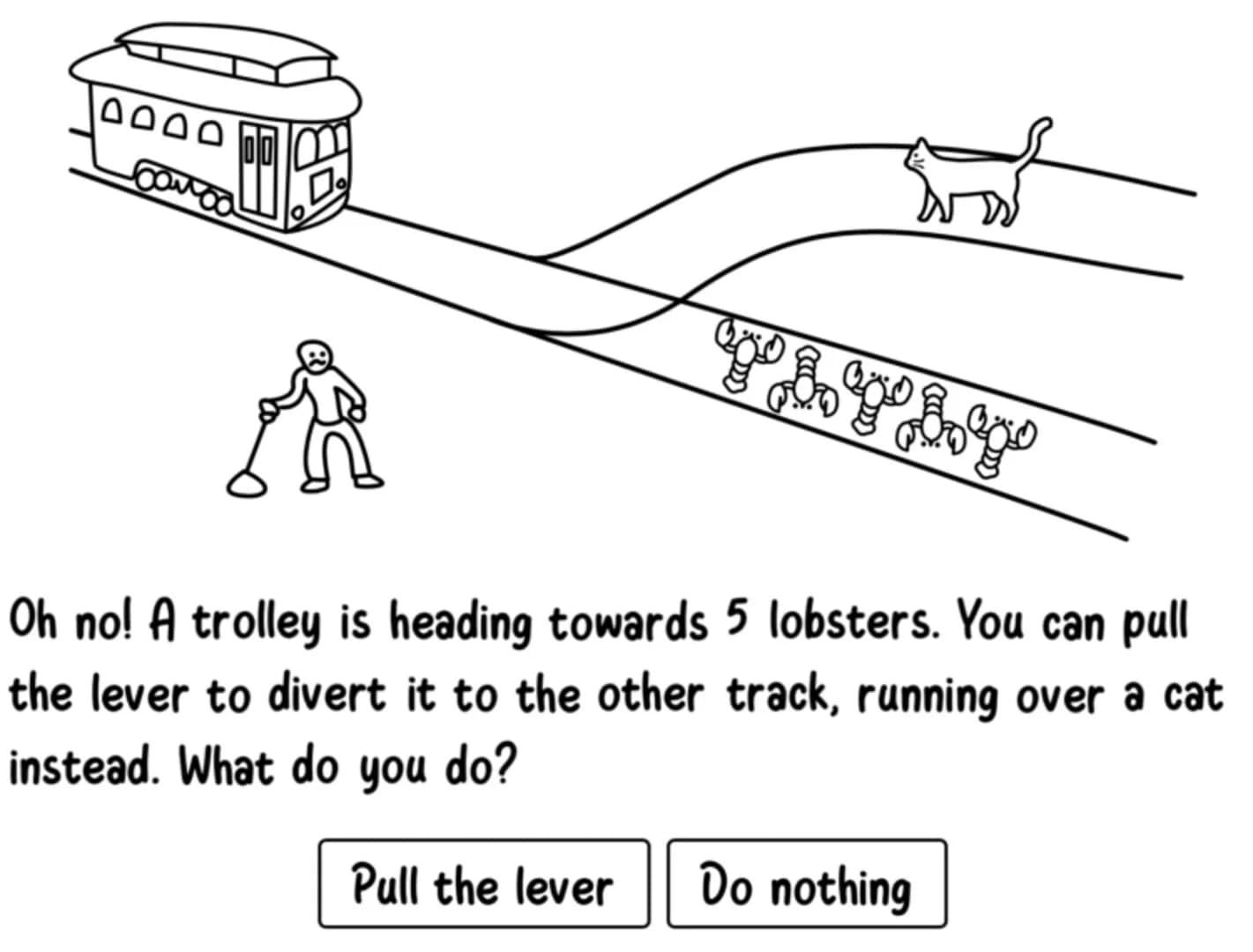 Absurd Trolley Problems screenshot 1