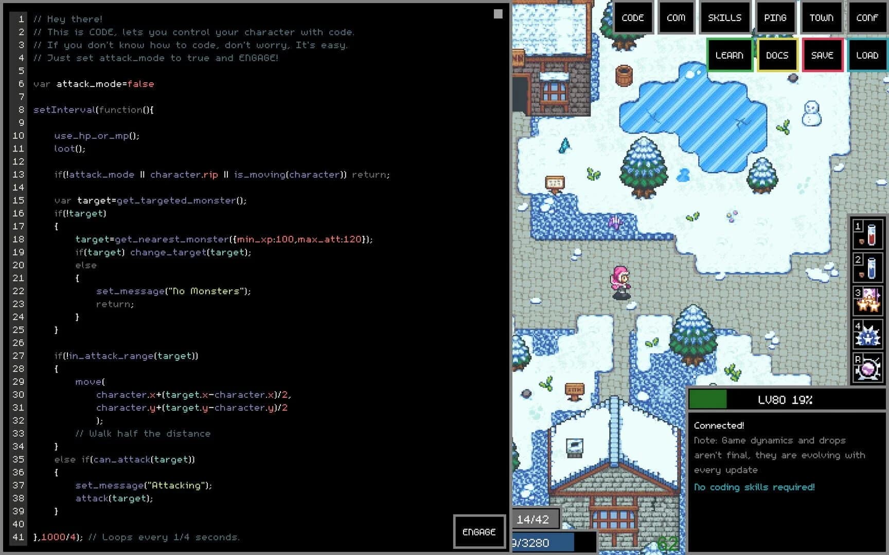 Adventure Land: The Code MMORPG screenshot 5