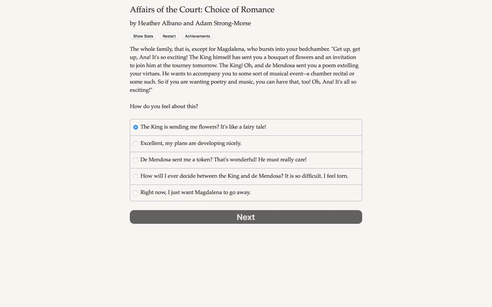 Affairs of the Court: Choice of Romance screenshot 1