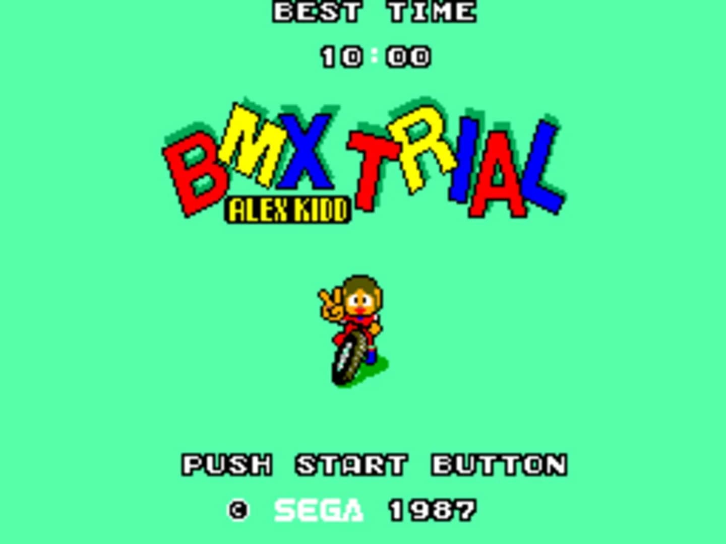 Alex Kidd: BMX Trial screenshot 1