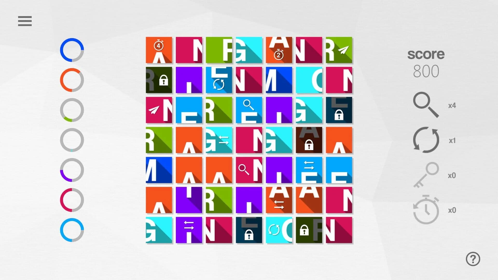 Anagrams screenshot 2