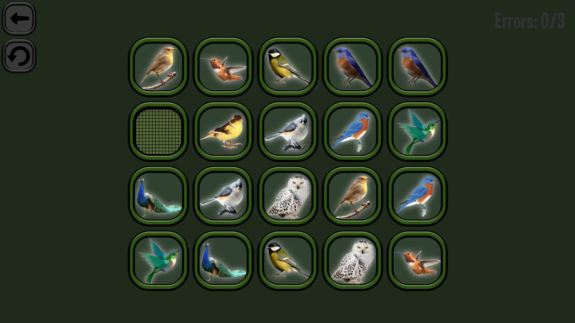 Animals Memory: Birds screenshot 1