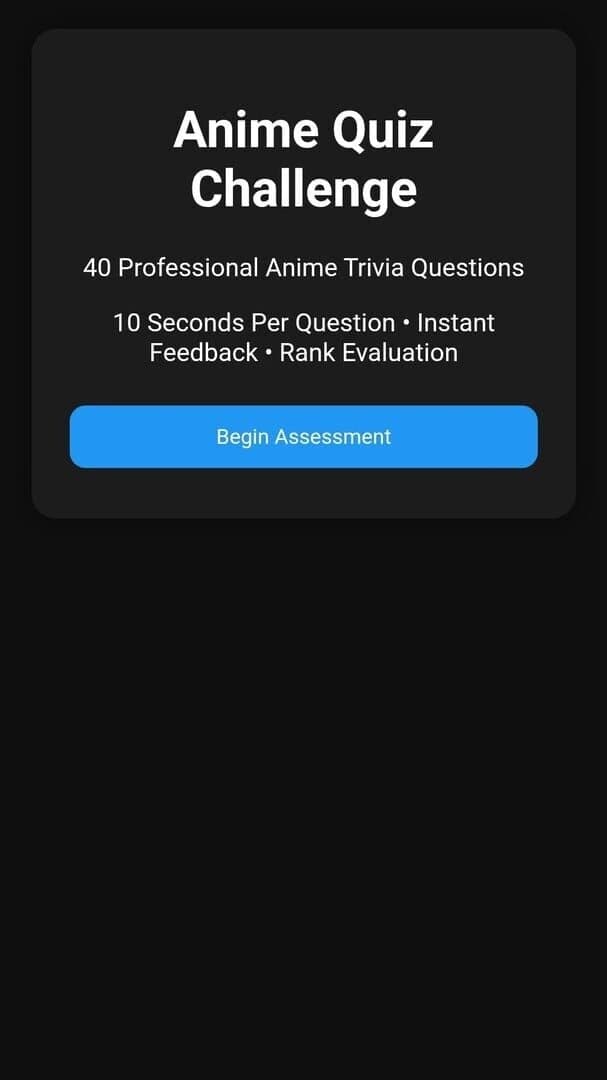 Anime Quiz Challenge screenshot 1