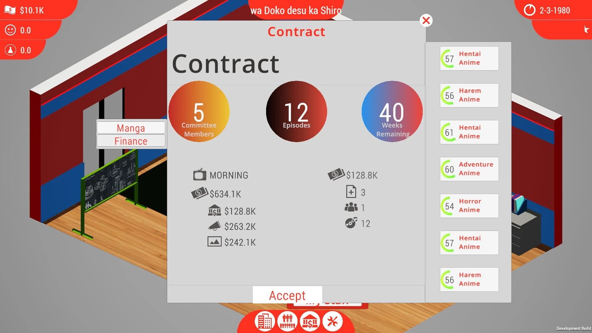 Anime Studio Tycoon screenshot 2