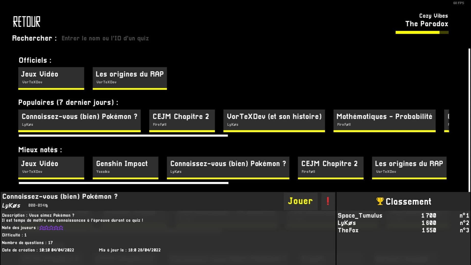 AnotherQuizzGame screenshot 3