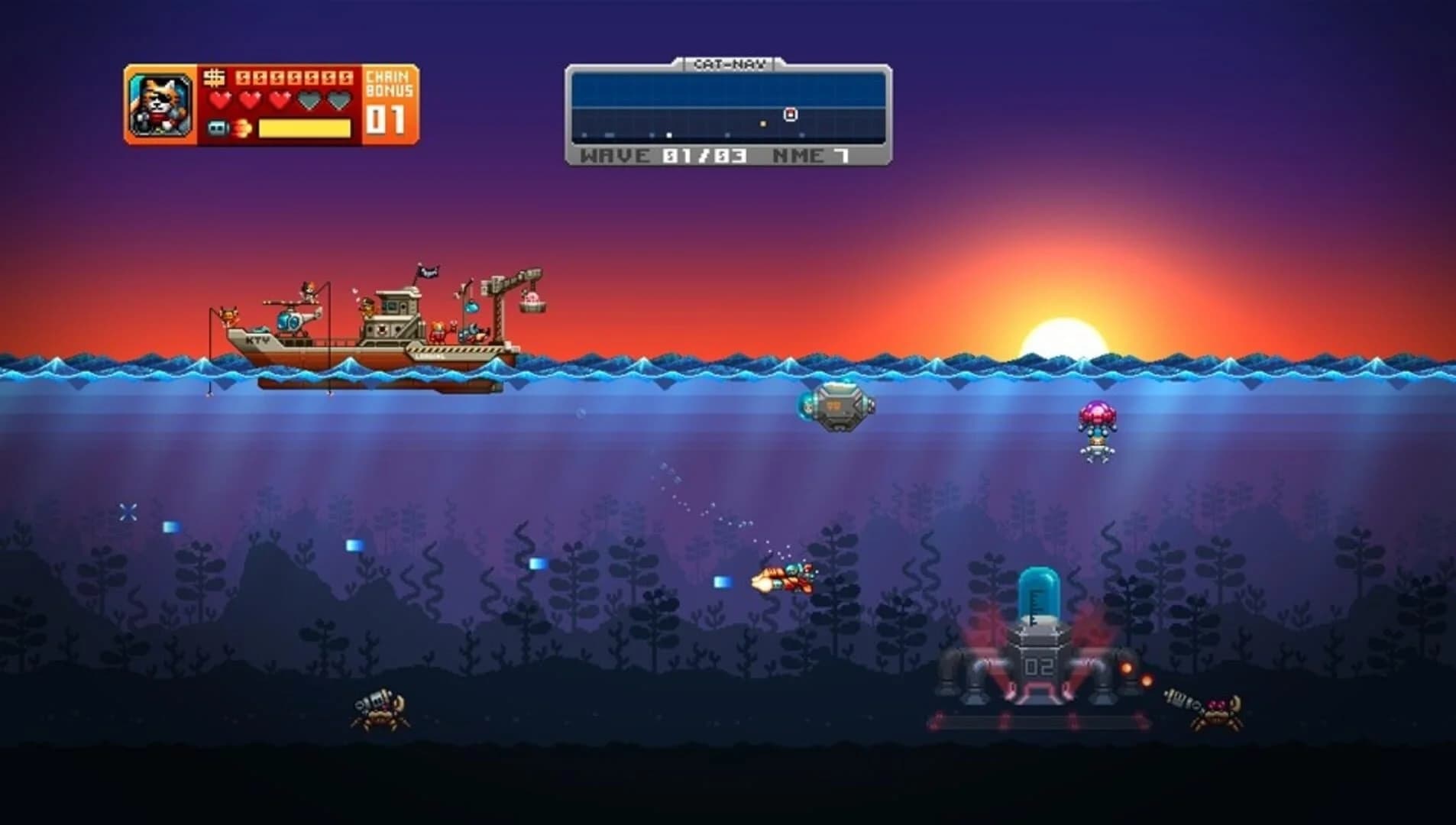 Aqua Kitty: Milk Mine Defender screenshot 4