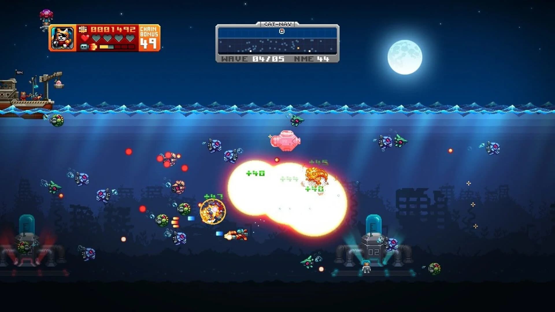 Aqua Kitty: Milk Mine Defender screenshot 5