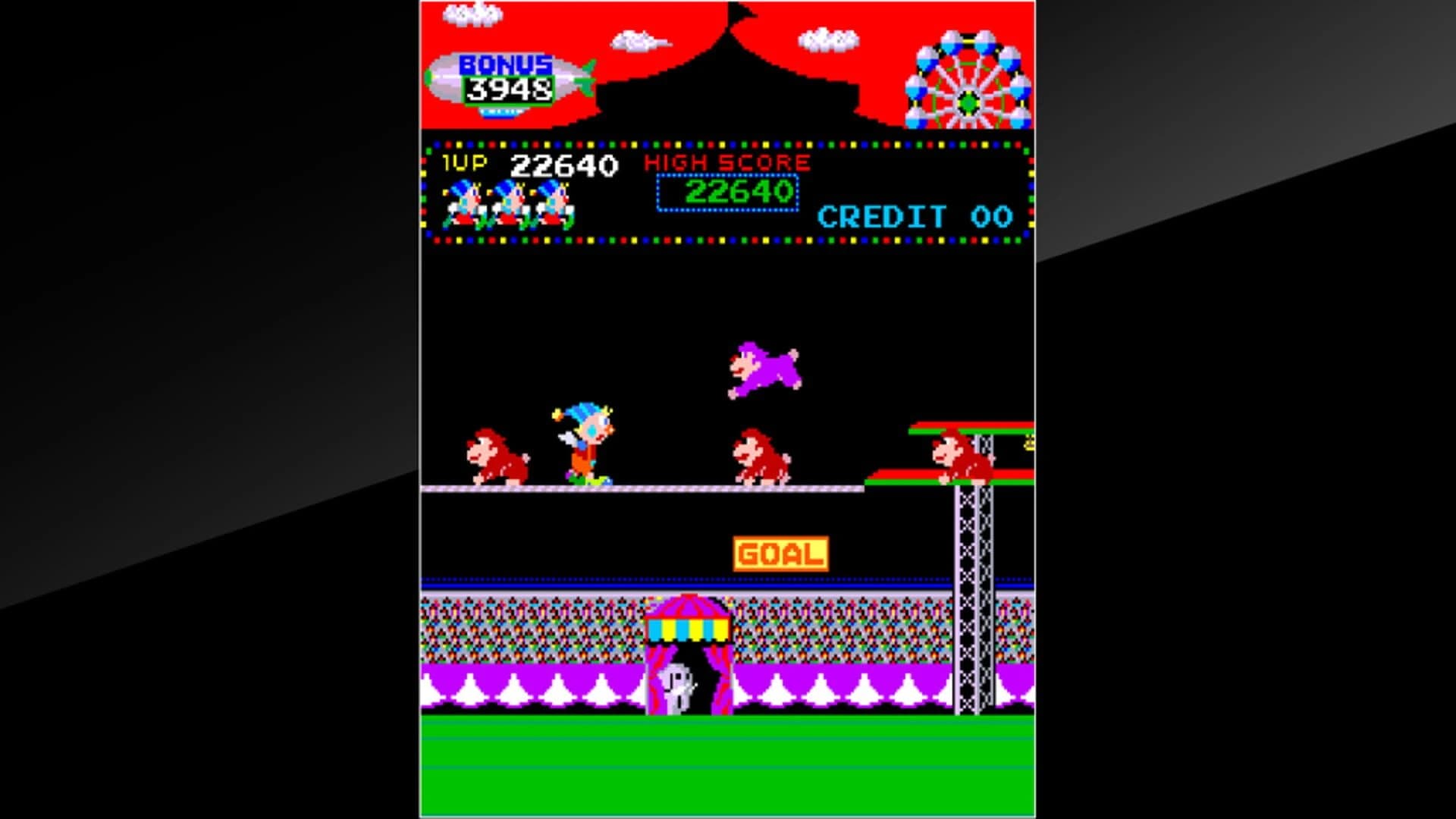 Arcade Archives: Circus Charlie screenshot 2