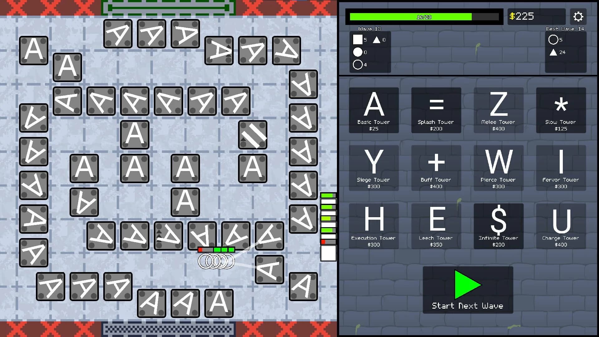 ASCII Tower Defense screenshot 4