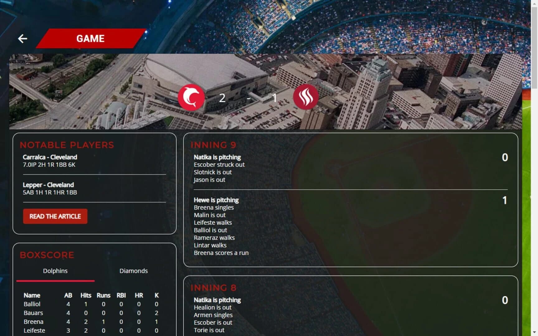 Astonishing Baseball 2019 screenshot 3