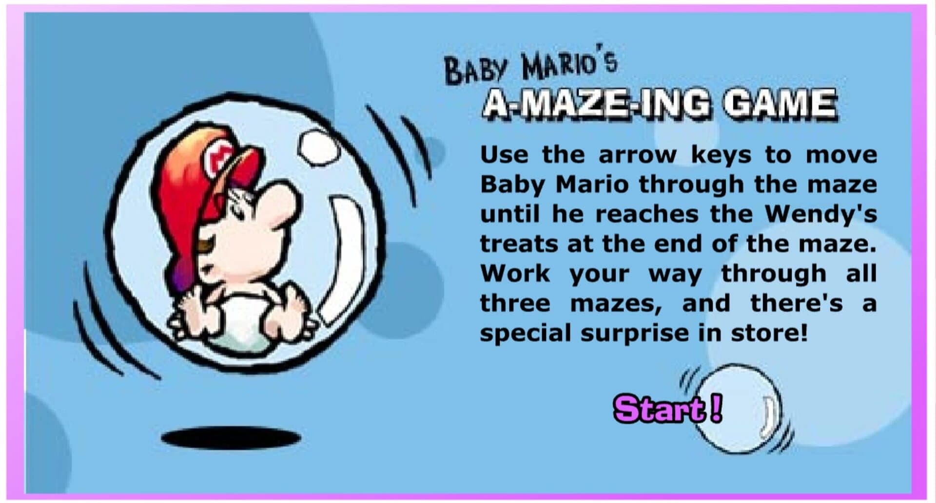 Baby Mario's A-Maze-ing Game screenshot 3