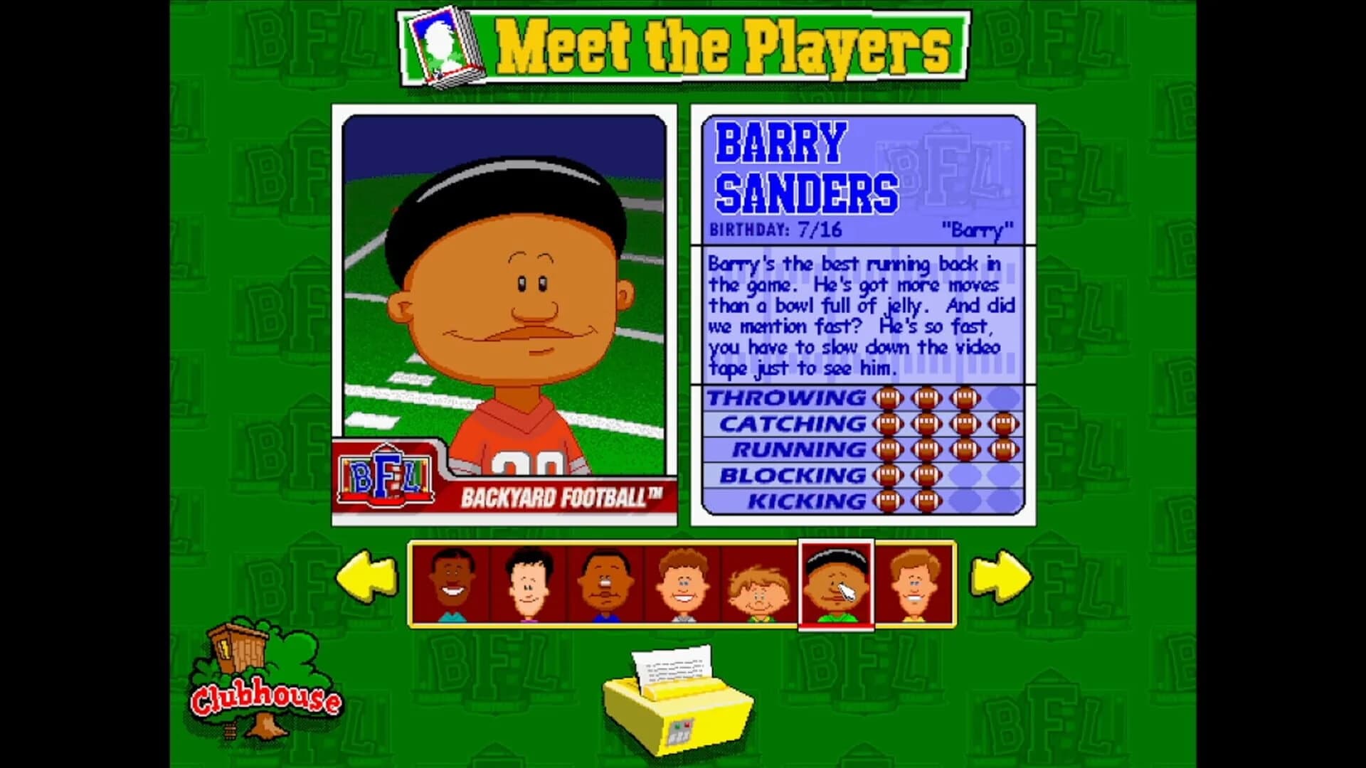 Backyard Football '99 screenshot 2