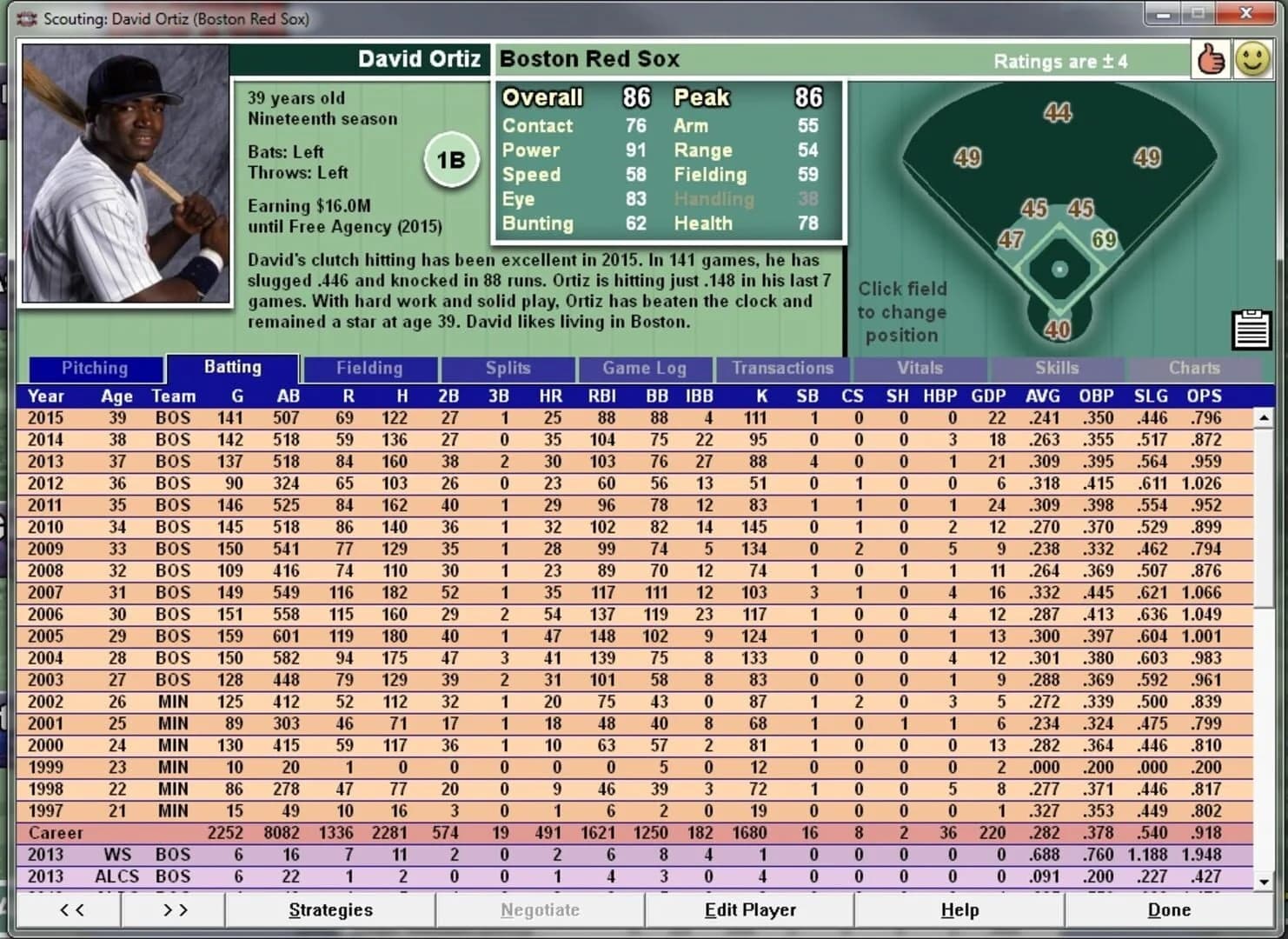 Baseball Mogul Diamond screenshot 2