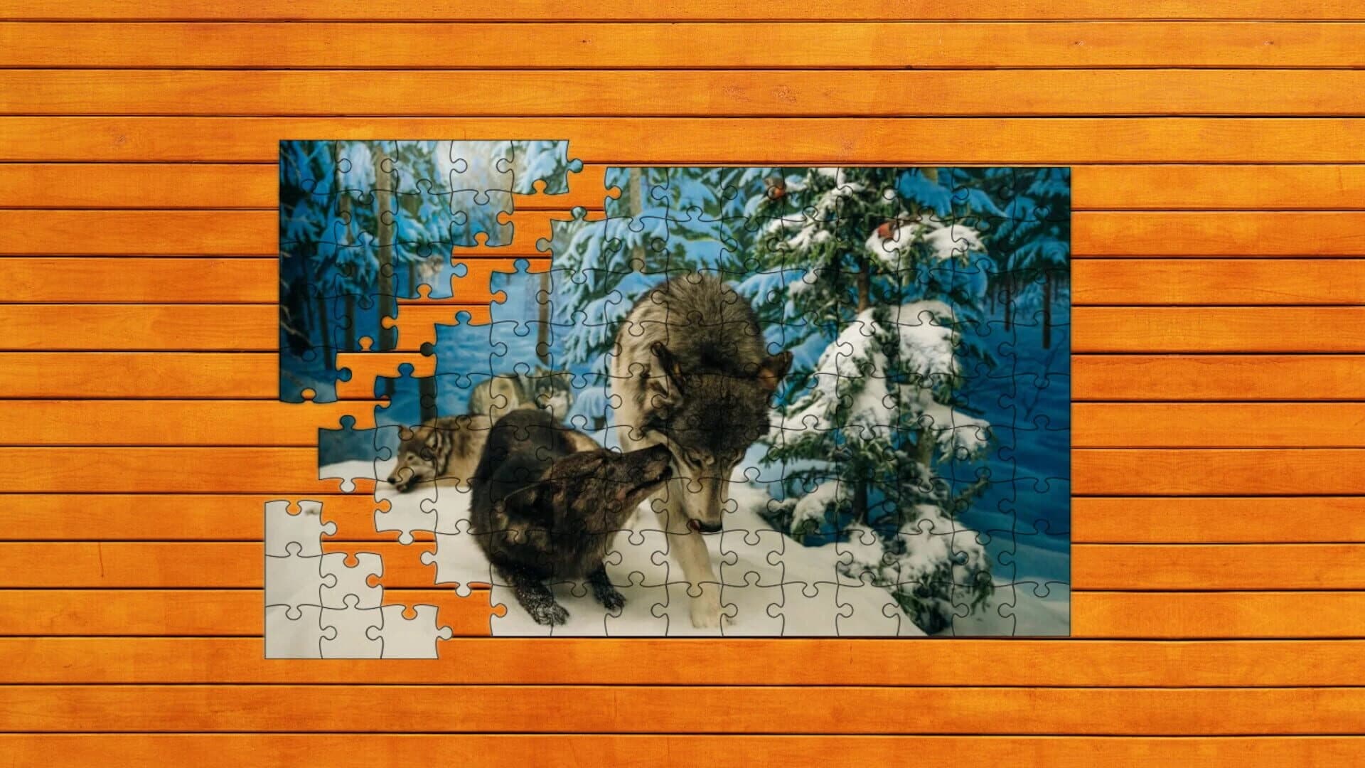 Bear vs. Wolf Jigsaw Puzzle screenshot 5