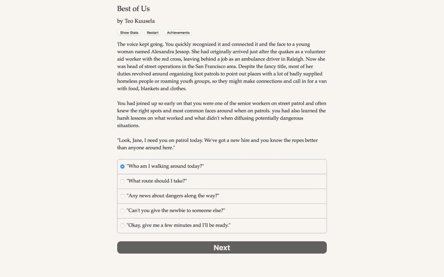 Best of Us screenshot 1