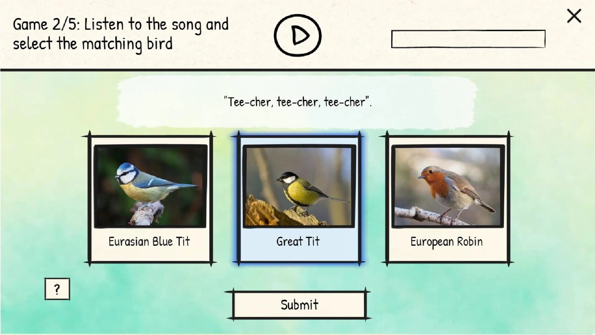 BirdLingo: A birdsong learning game screenshot 2