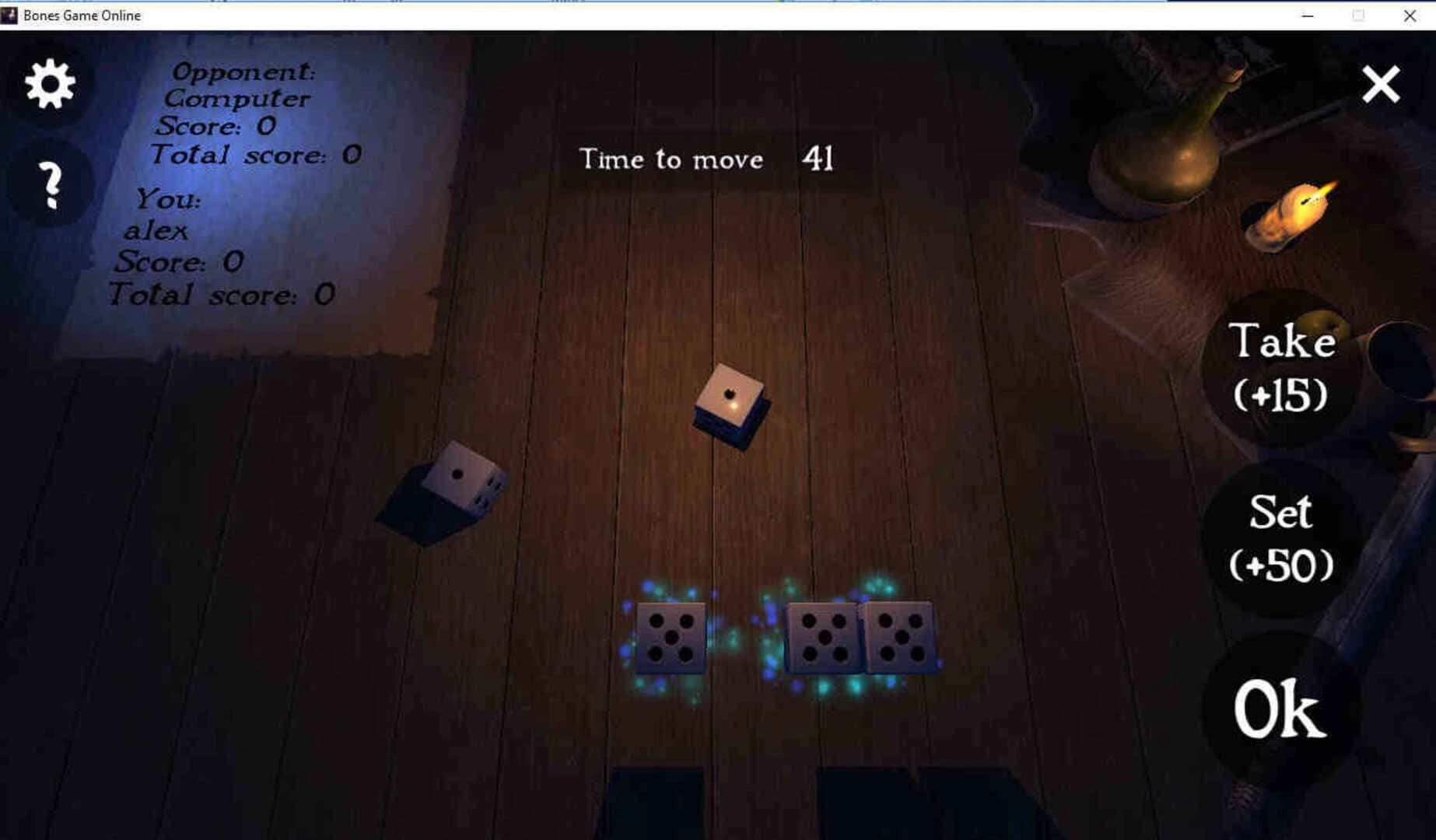 Bones game online screenshot 1