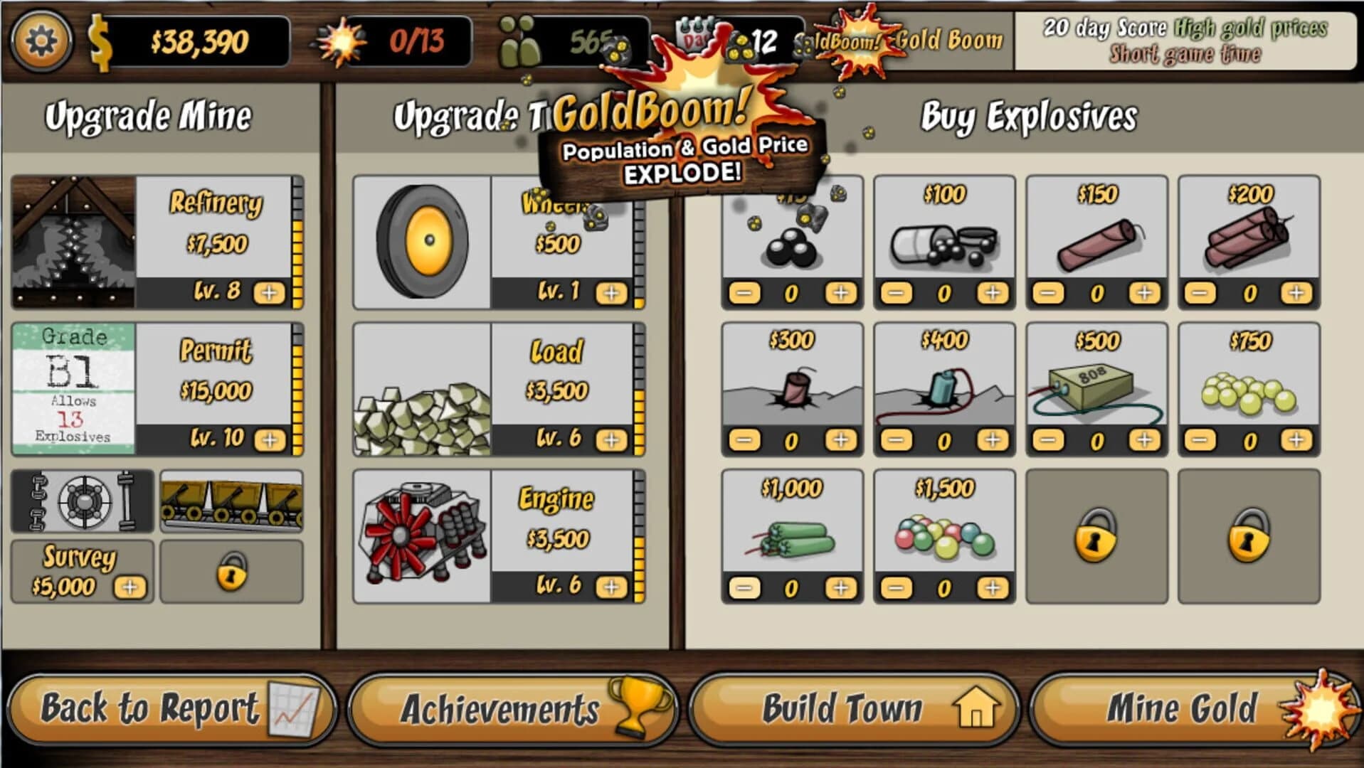 BoomTown! Deluxe screenshot 1