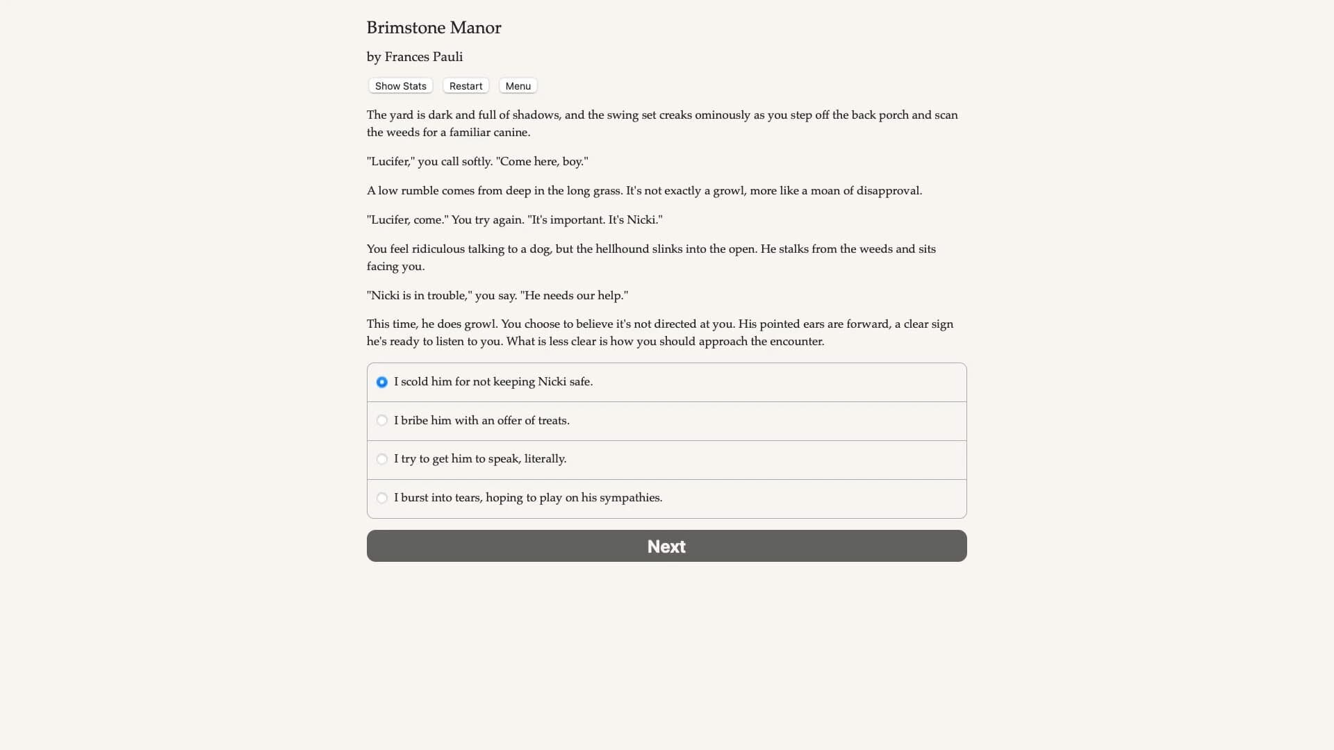 Brimstone Manor screenshot 2