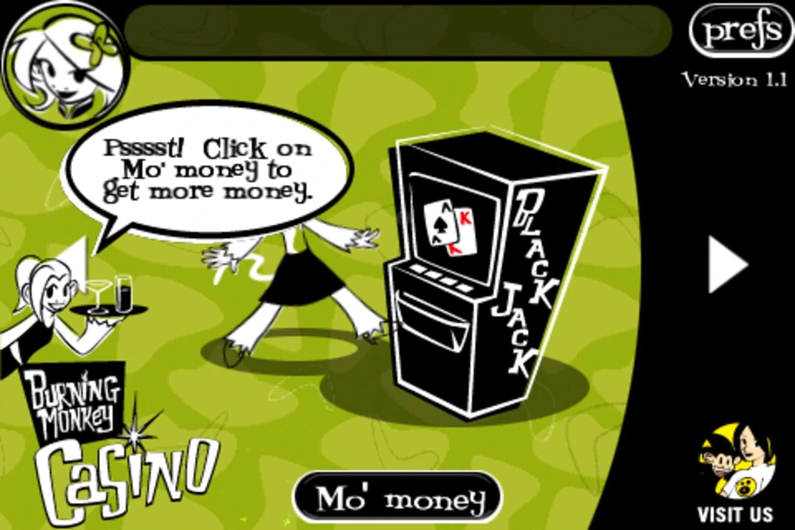 Burning Monkey Casino screenshot 1