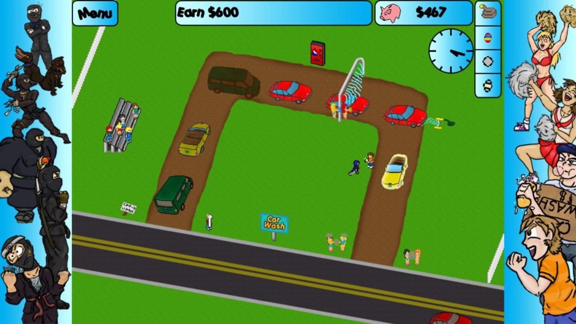 Car Washer: Summer of the Ninja screenshot 1