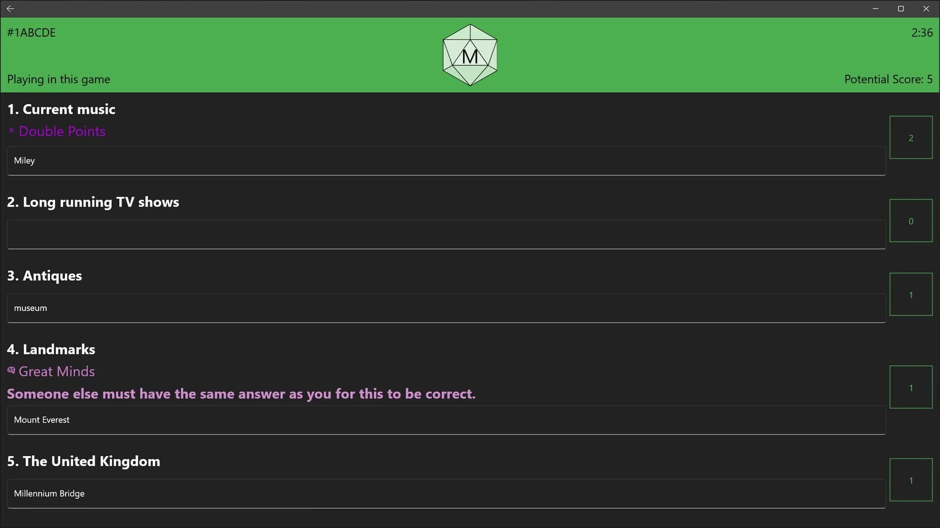 Catlists screenshot 2