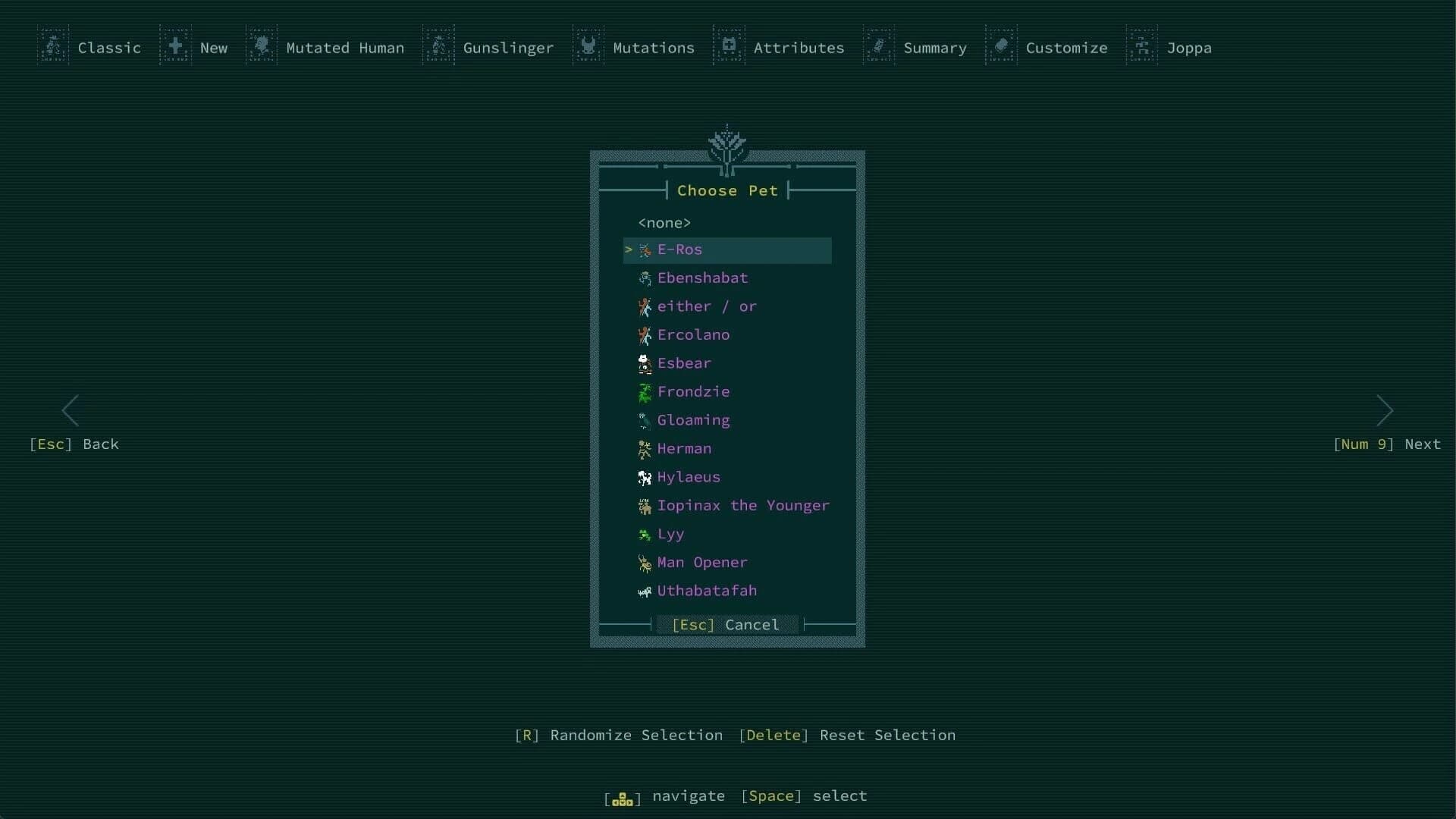 Caves of Qud: Pets of Harvest Dawn screenshot 2