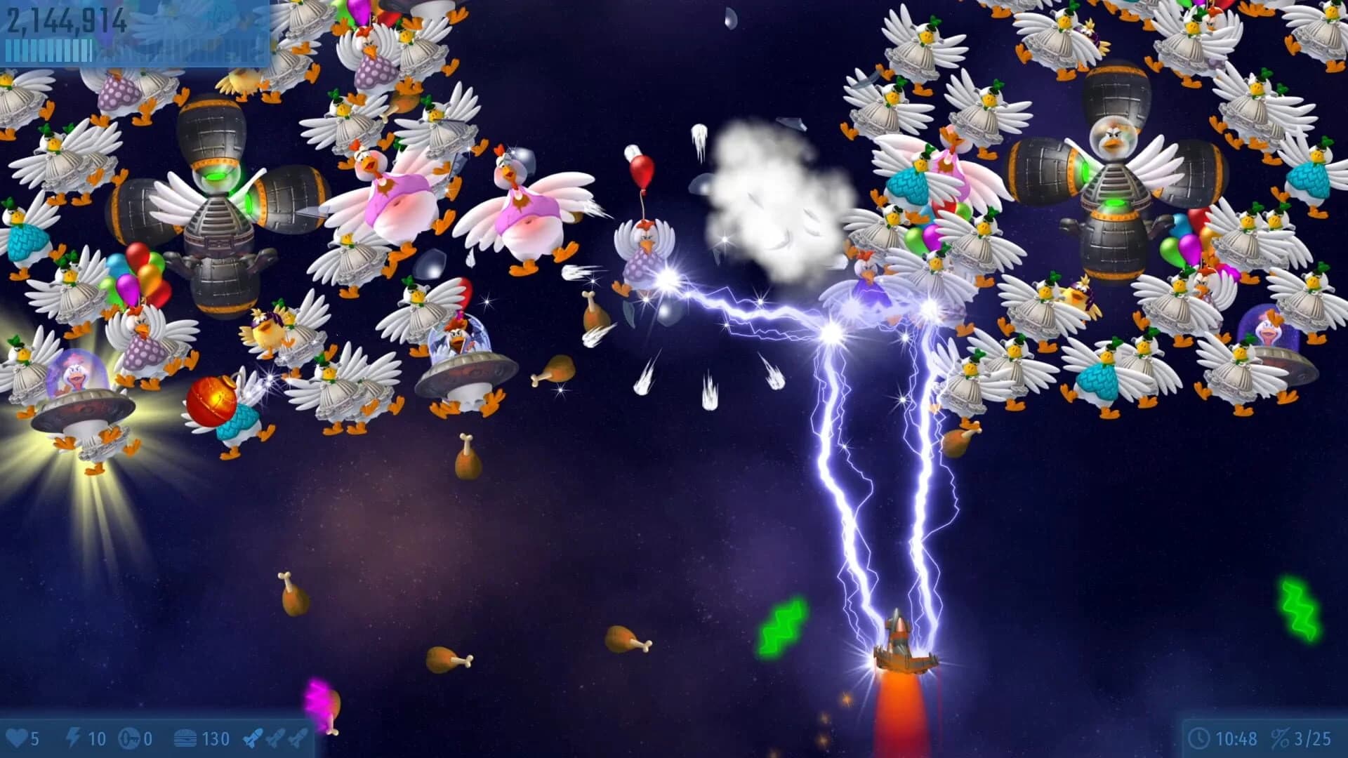 Chicken Invaders Universe screenshot 1
