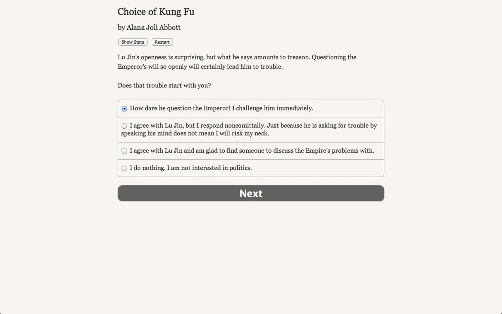 Choice of Kung Fu screenshot 2