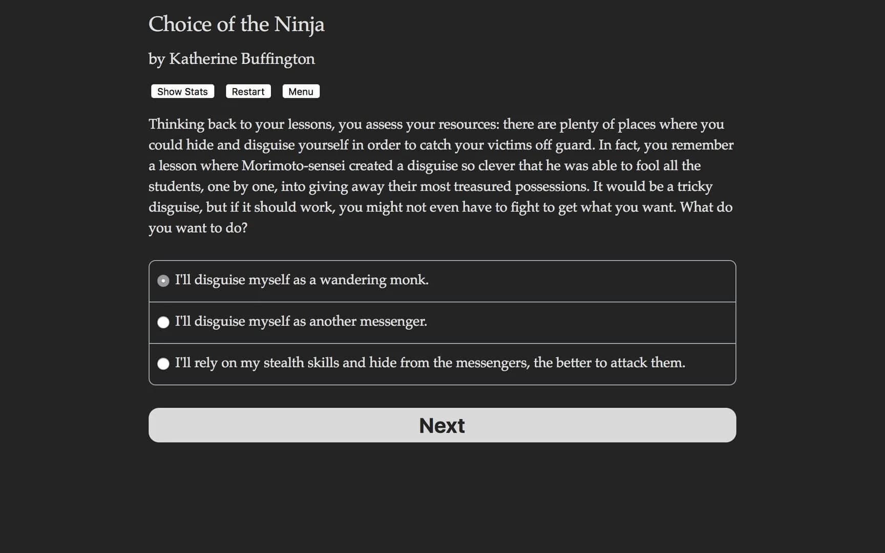 Choice of the Ninja screenshot 5