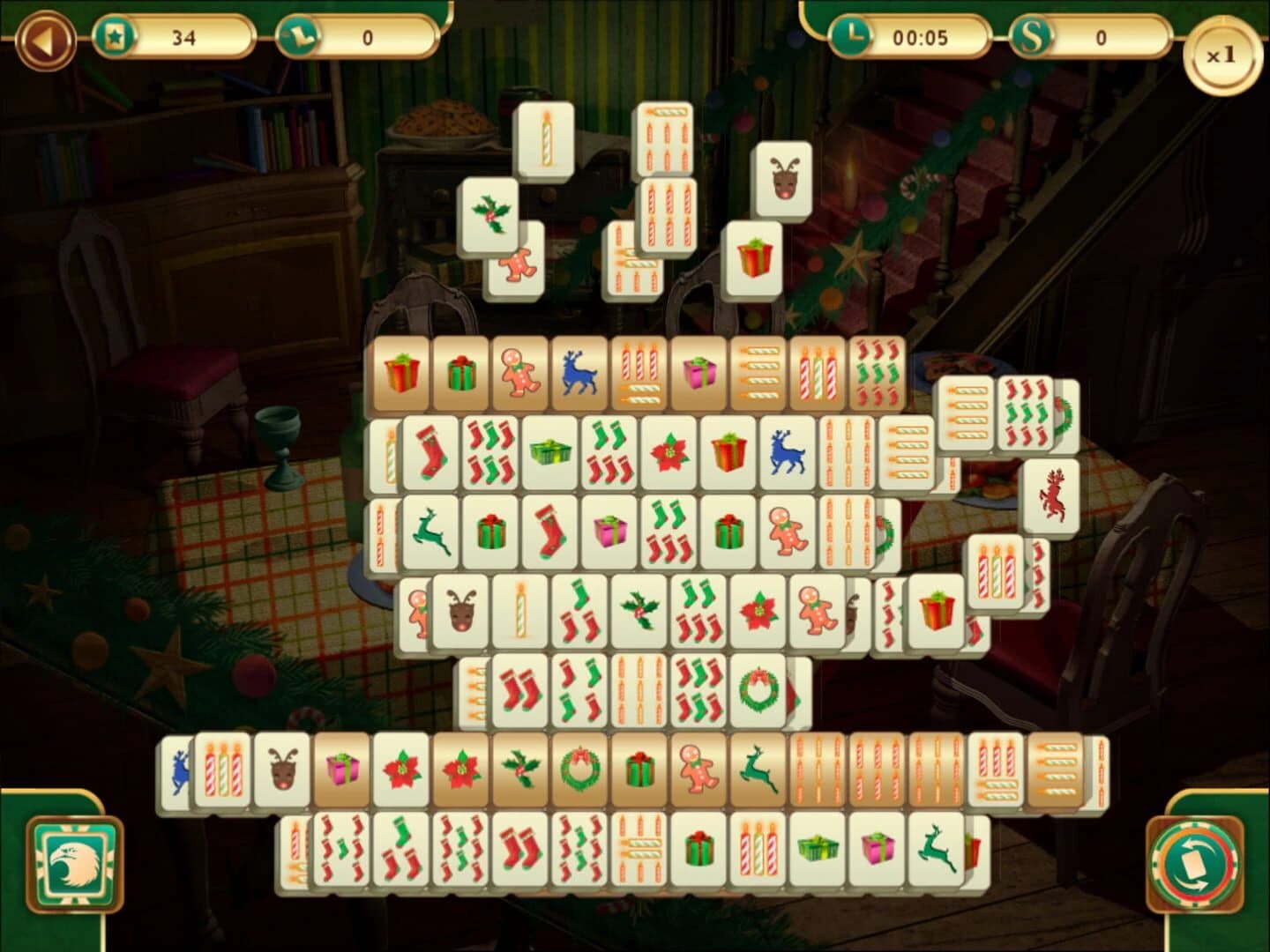 Christmas Mahjong screenshot 4
