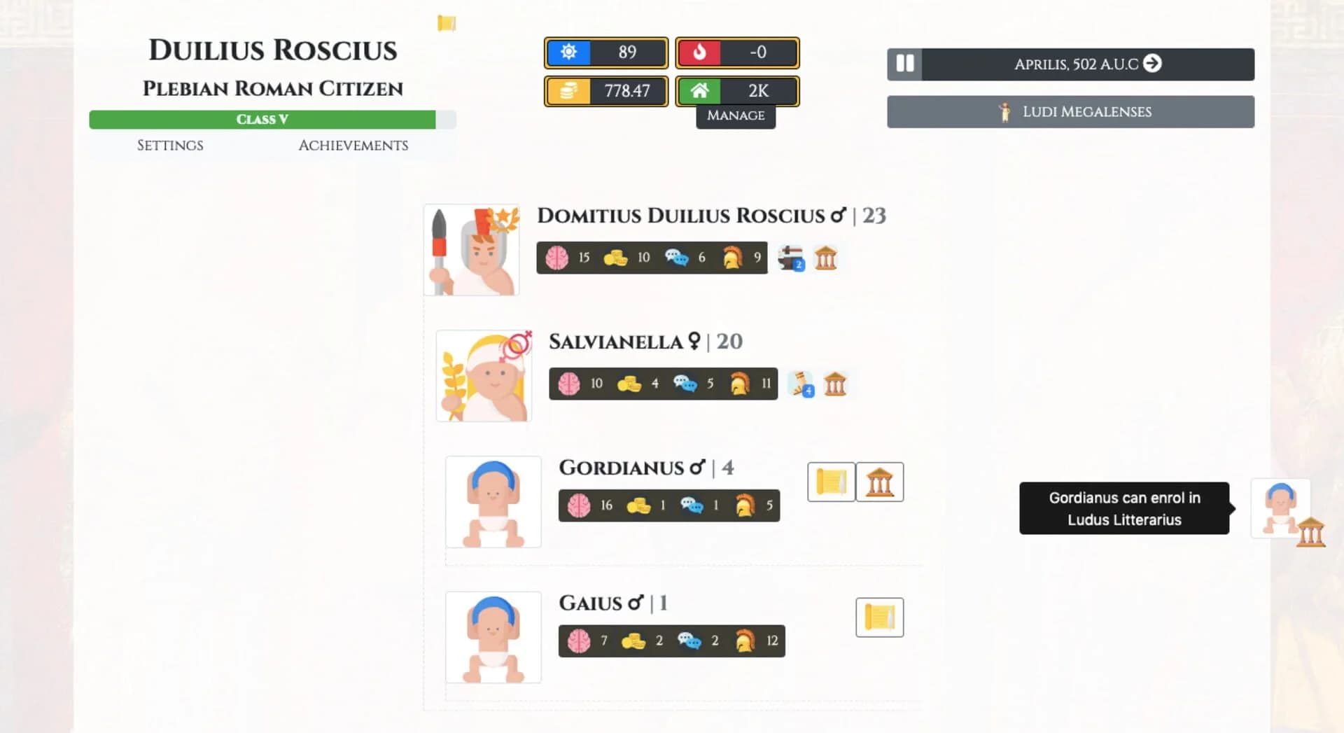 Citizen of Rome - Dynasty Ascendant screenshot 5