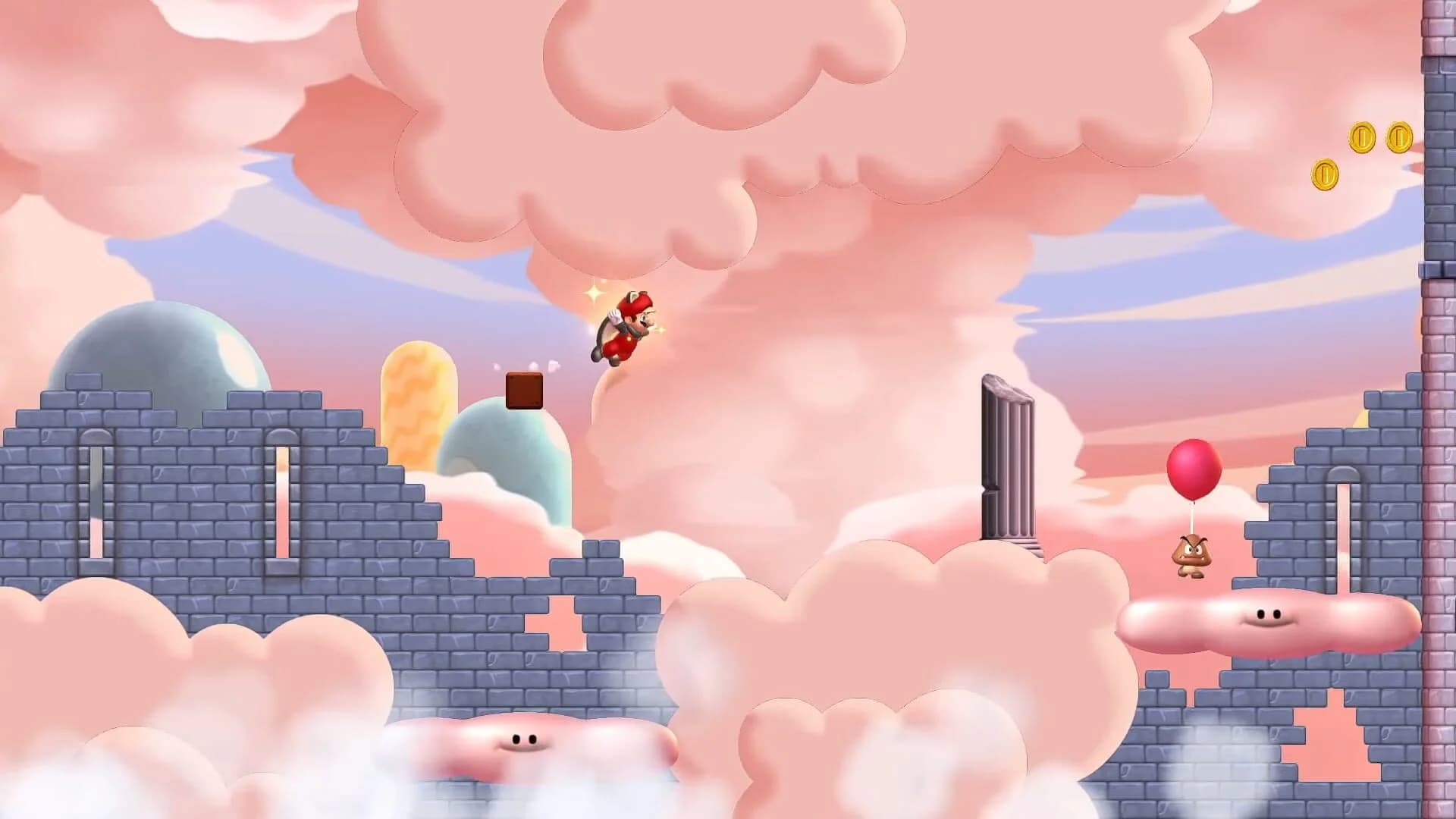 Cloudy Super Mario Bros. U 2 screenshot 1