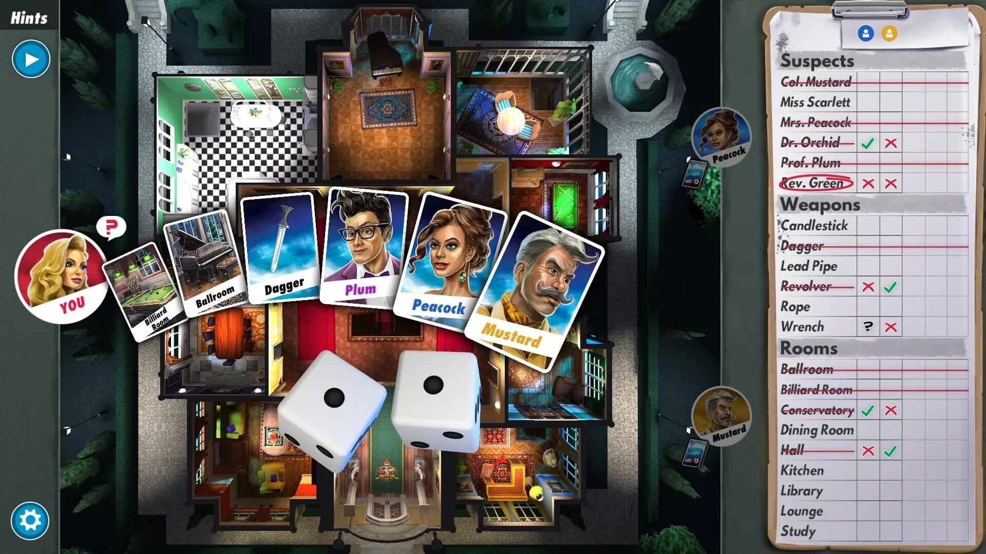 Clue/Cluedo: The Classic Mystery Game screenshot 2