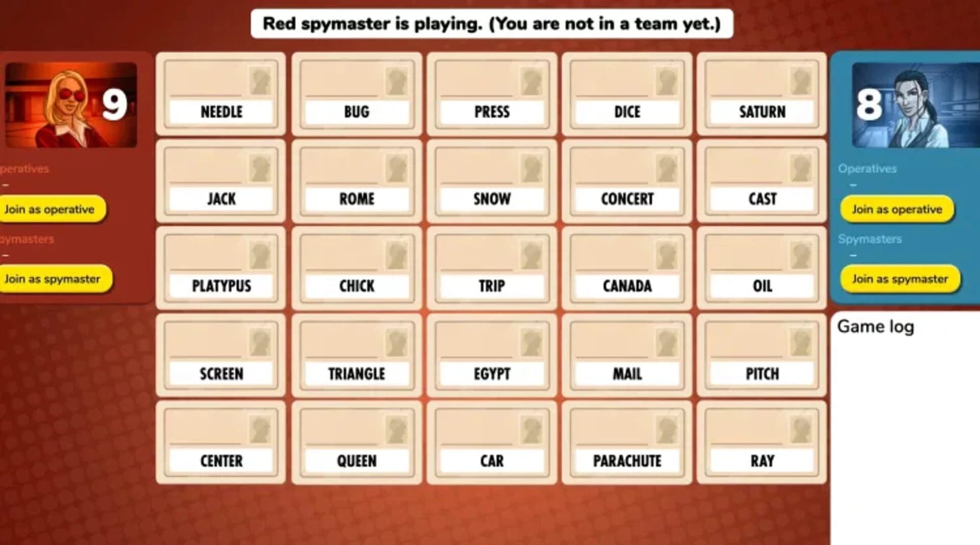 Codenames screenshot 1