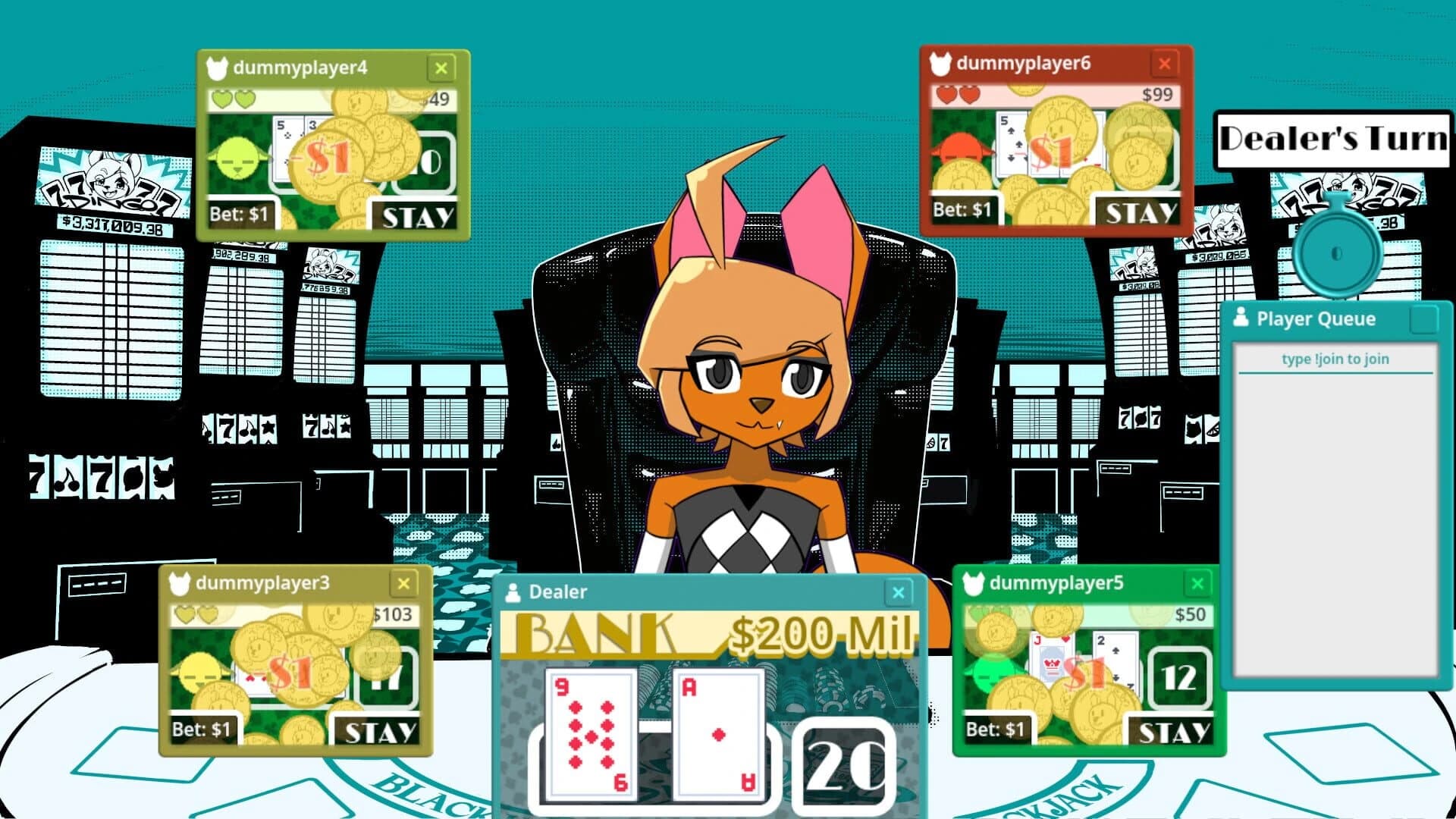 Cole Dingo's Vtuber Blackjack screenshot 3