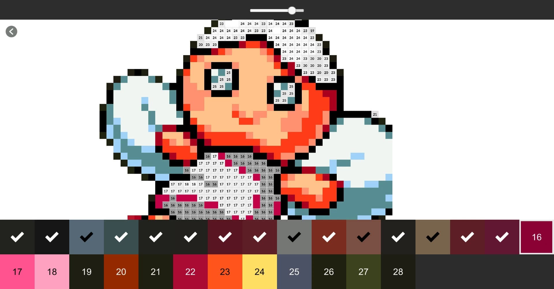 Color by Number: Monster Heroes screenshot 2
